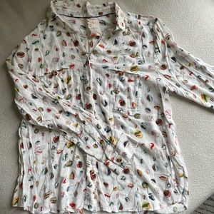 Anthropologie Marble Blouse